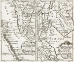 Fer, Vintage Maps of Cambodia, Ceylon and Maledives with India