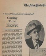 Norman O. Brown – Closing Time with Edward W. Said – Review and signed letter by Kathleen from Pantheon Books