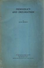 Riesmanß Democracy and Defamation