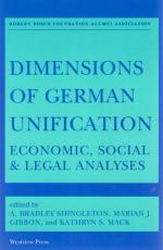 Bradley Shingleton- Dimensions of German Unification
