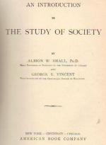 Small- An Introduction to The Study of Society