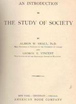 Small- An Introduction to The Study of Society