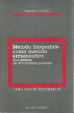 Corradi Metodo biografico come metodo ermeneutico