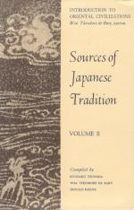 Tsunoda, Sources of Japanese Tradition: Volume II.