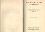 Carrington, The Meaning of the Revelation.