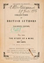 Harte, The Story of a Mine.