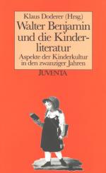 Doderer (Hrsg), Walter Benjamin und die Kinderliteratur.