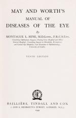 Hine, May and Worth's Manual of Diseases of the Eye.