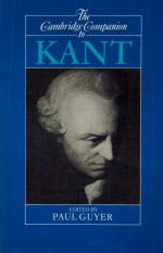 [Kant, The Cambridge Companion to Kant.