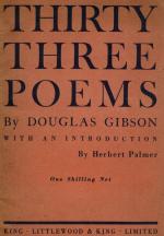 Gibson, Thirty Three Poems.