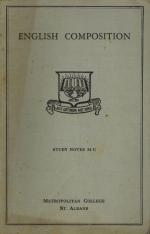 Metropolitan College - St. Albans. English Composition.