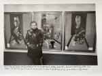 John Minihan, Artist Francis Bacon photographed at the Claude Bernard Gallery, Paris, 1977, behind the Artist is Triptych One, 1976