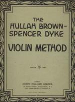 Hullah Brown, The Hullah Brown-Spencer Dyke Violin Method.