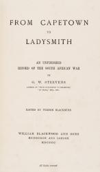 Steevens, From Capetown to Ladysmith: An Unfinished Record of the South African War.