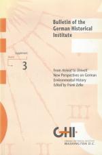 Zelko, From Heimat to Umwelt. New Perspectives on german Environmental History.